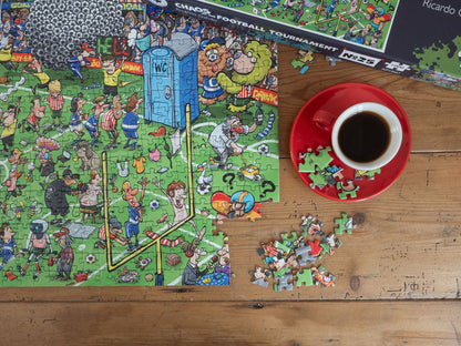 Chaos at The Football Tournament No.25 1000 Piece Jigsaw Puzzle