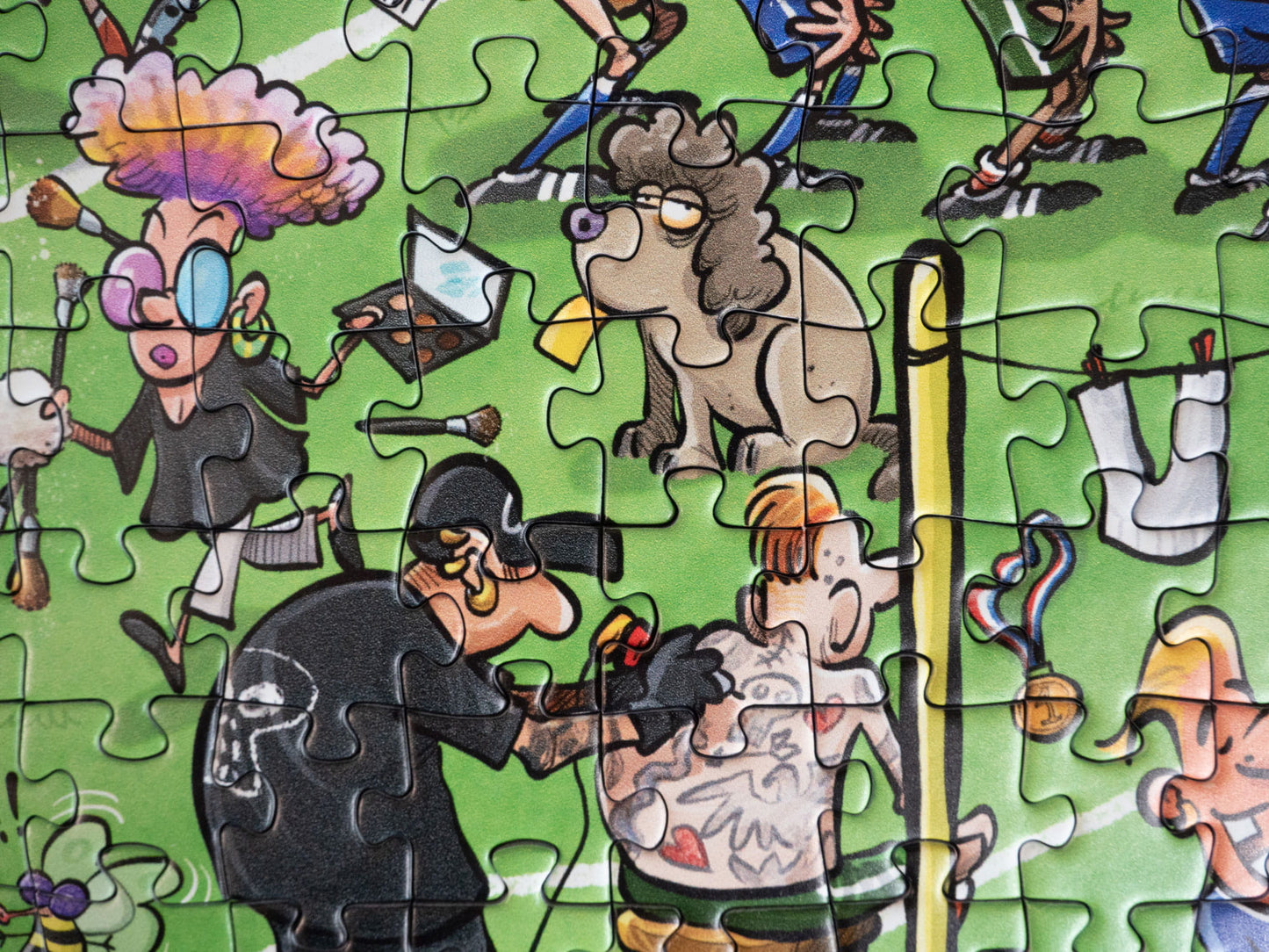 Chaos at The Football Tournament No.25 1000 Piece Jigsaw Puzzle