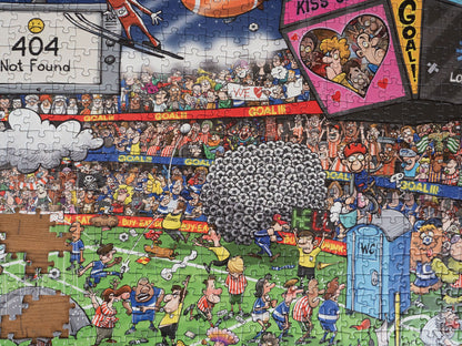 Chaos at The Football Tournament No.25 1000 Piece Jigsaw Puzzle