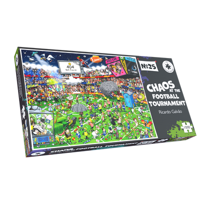 Chaos at The Football Tournament No.25 1000 Piece Jigsaw Puzzle