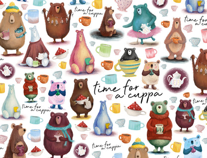 Time for a Cuppa Tea Bears 1000 Piece Jigsaw