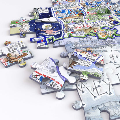 USA Map - Tim Bulmer 1000 Piece Jigsaw Puzzle
