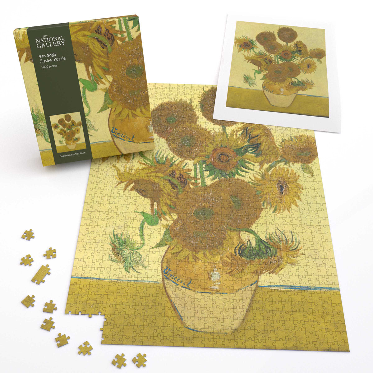 Sunflowers - National Gallery 1000 Piece Jigsaw Puzzle