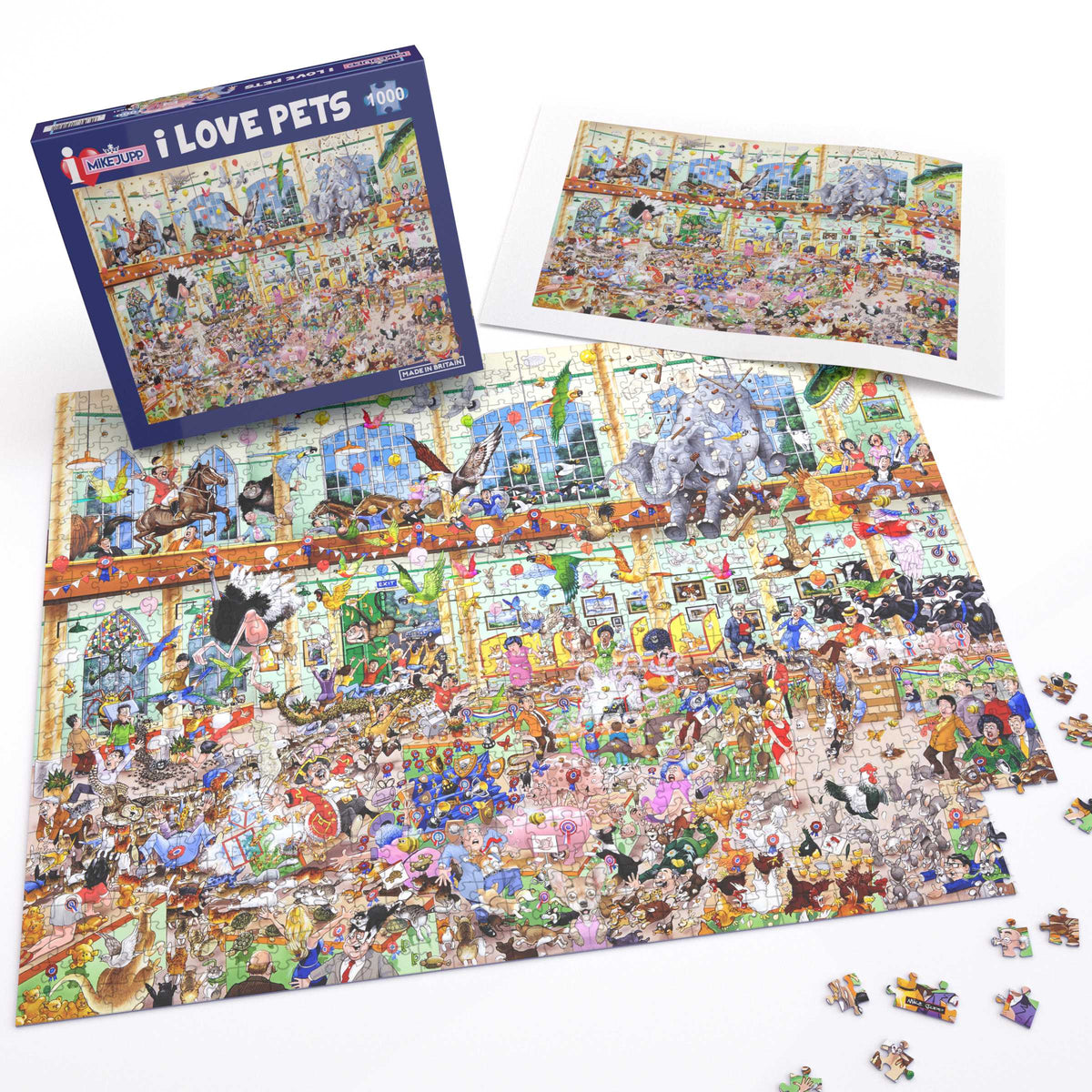 Mike Jupp I Love Pets 1000 Piece Jigsaw Puzzle