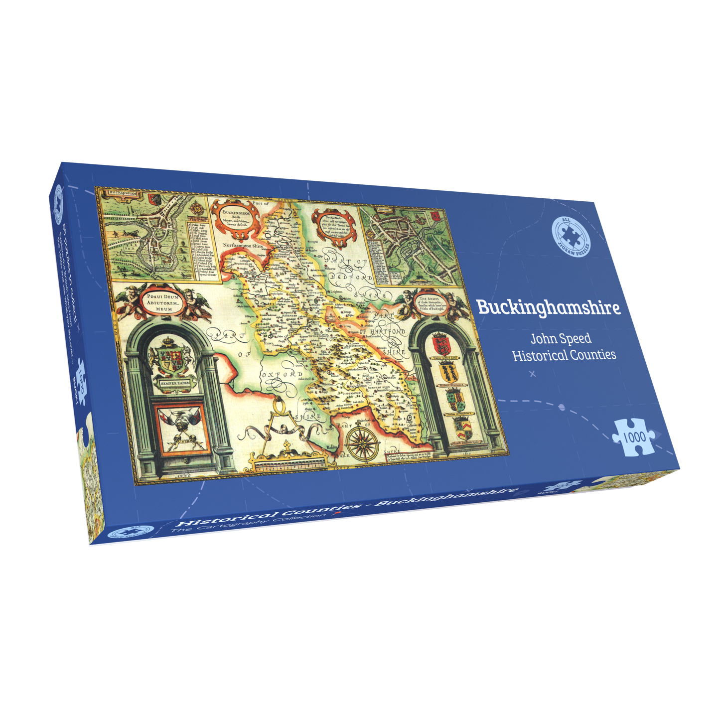 Buckinghamshire Historical Map 1000 Piece Jigsaw Puzzle (1610)