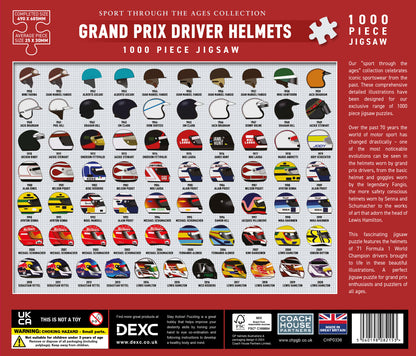 Grand Prix Driver Helmets 1000 Piece Jigsaw Puzzle