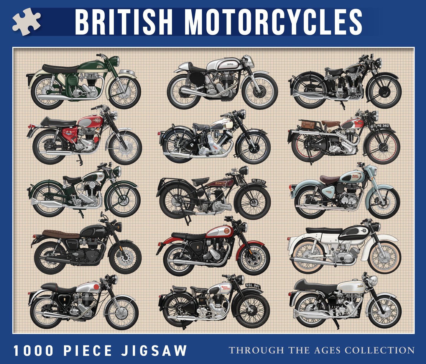 British Motorcycles 1000 Piece Jigsaw