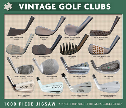 Vintage Golf Clubs 1000 Piece Jigsaw Puzzle