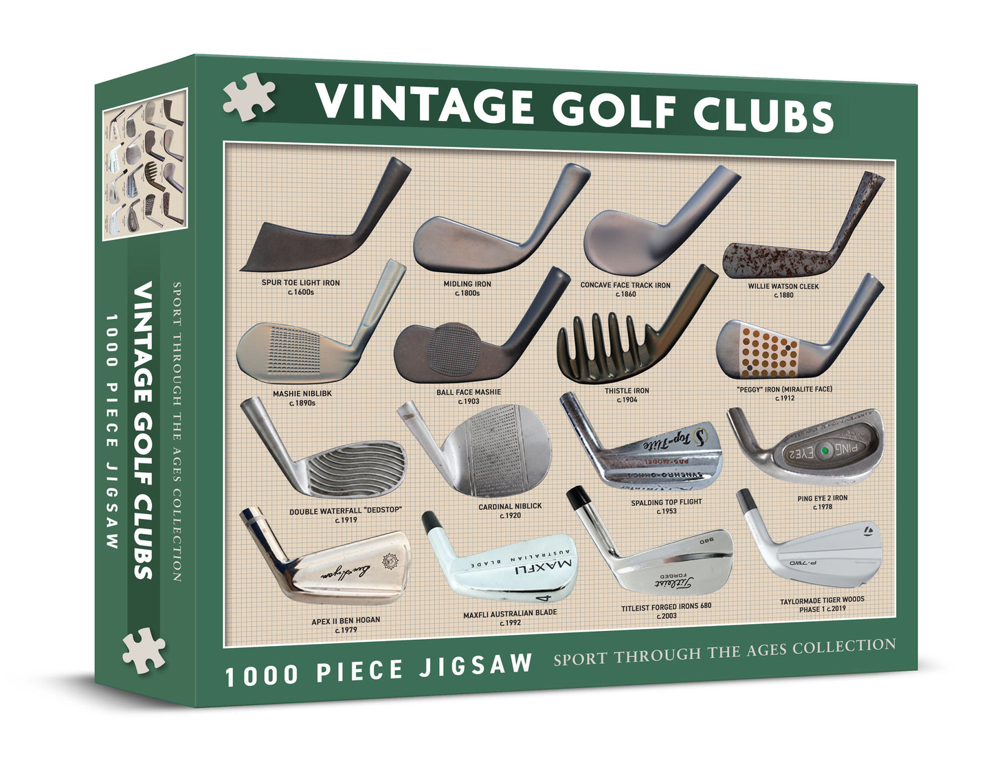 Vintage Golf Clubs 1000 Piece Jigsaw Puzzle