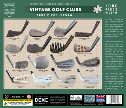 Vintage Golf Clubs 1000 Piece Jigsaw Puzzle
