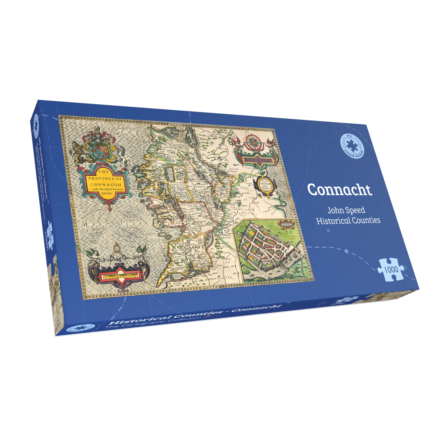 Connacht Historical Map 1000 Piece Jigsaw Puzzle (1610)