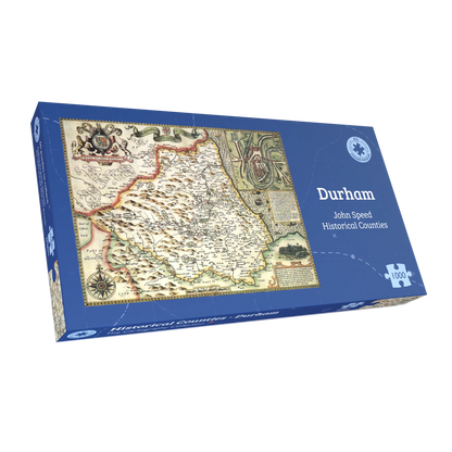Durham Historical Map 1000 Piece Jigsaw Puzzle (1610)