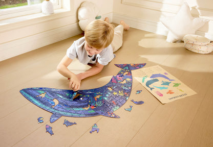 Humpback Whale Shimmer 202 Piece Floor Puzzle