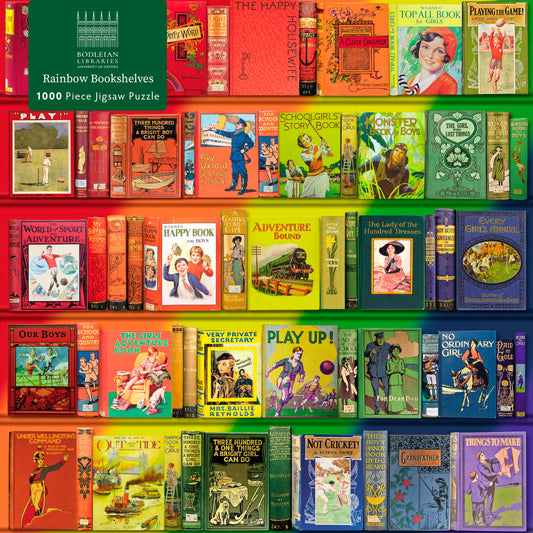 Bodleian Libraries: Rainbow Bookshelves 1000 Piece Jigsaw Puzzle