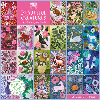 Lee Foster-Wilson: Beautiful Creatures 1000 Piece Jigsaw Puzzle