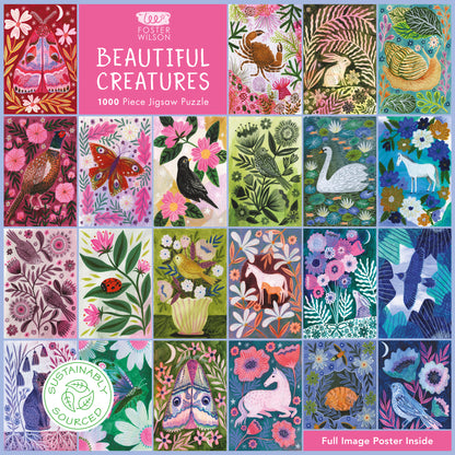 Lee Foster-Wilson: Beautiful Creatures 1000 Piece Jigsaw Puzzle