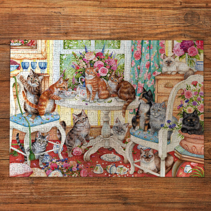 Tails from the Tea Party 500 Piece Jigsaw Puzzle