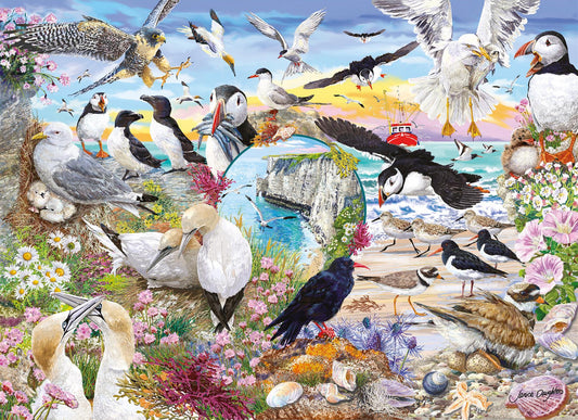 RSPB Wings in the Wild 4x500 Piece Jigsaw Puzzle