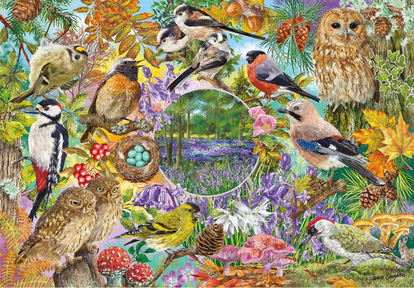 RSPB Wings in the Wild 4x500 Piece Jigsaw Puzzle