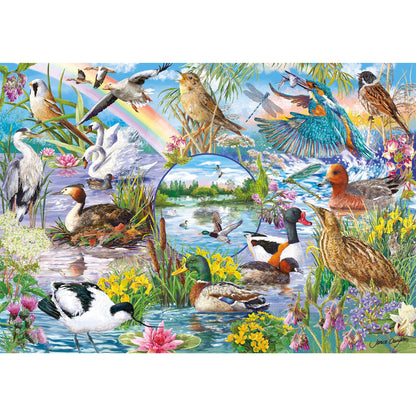 RSPB Wings in the Wild 4x500 Piece Jigsaw Puzzle