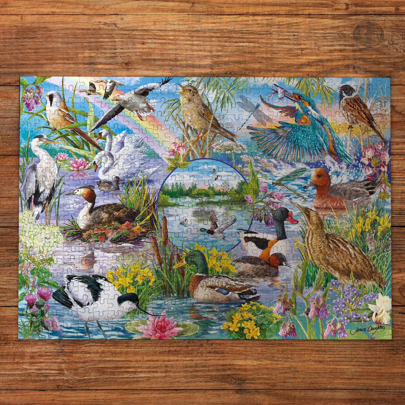 RSPB Wings in the Wild 4x500 Piece Jigsaw Puzzle