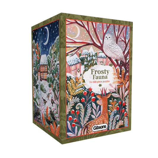 Frosty Fauna – Lee Foster Wilson 3 x 500 Piece Jigsaw Puzzle