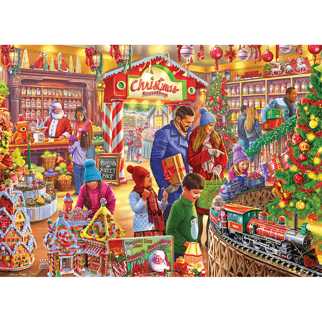 Santa's Sweetshop 1000 Piece Jigsaw Puzzle