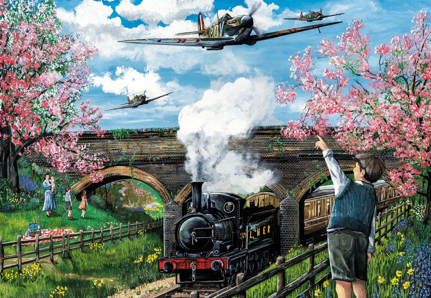 Train Spitfire Spitfire Surprise 1000 Piece Jigsaw Puzzle – All Jigsaw Puzzles