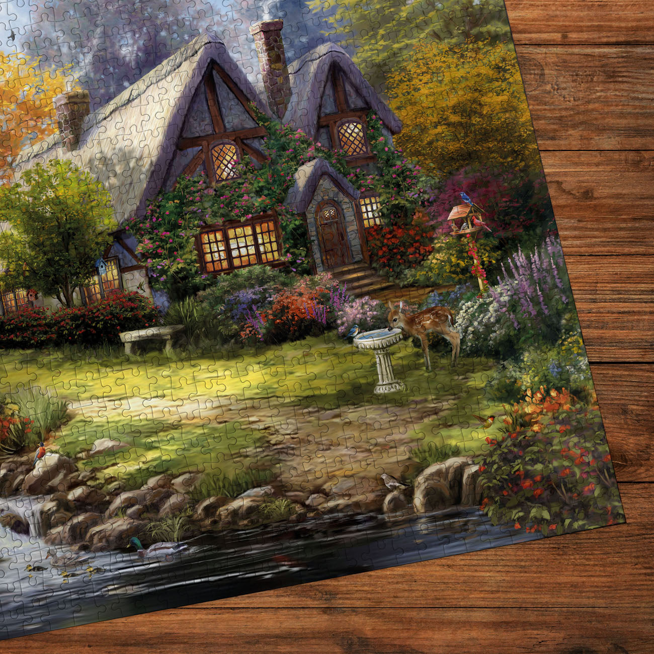 Thomas Kinkade: Birdsong Cottage 1000 Piece Jigsaw Puzzle