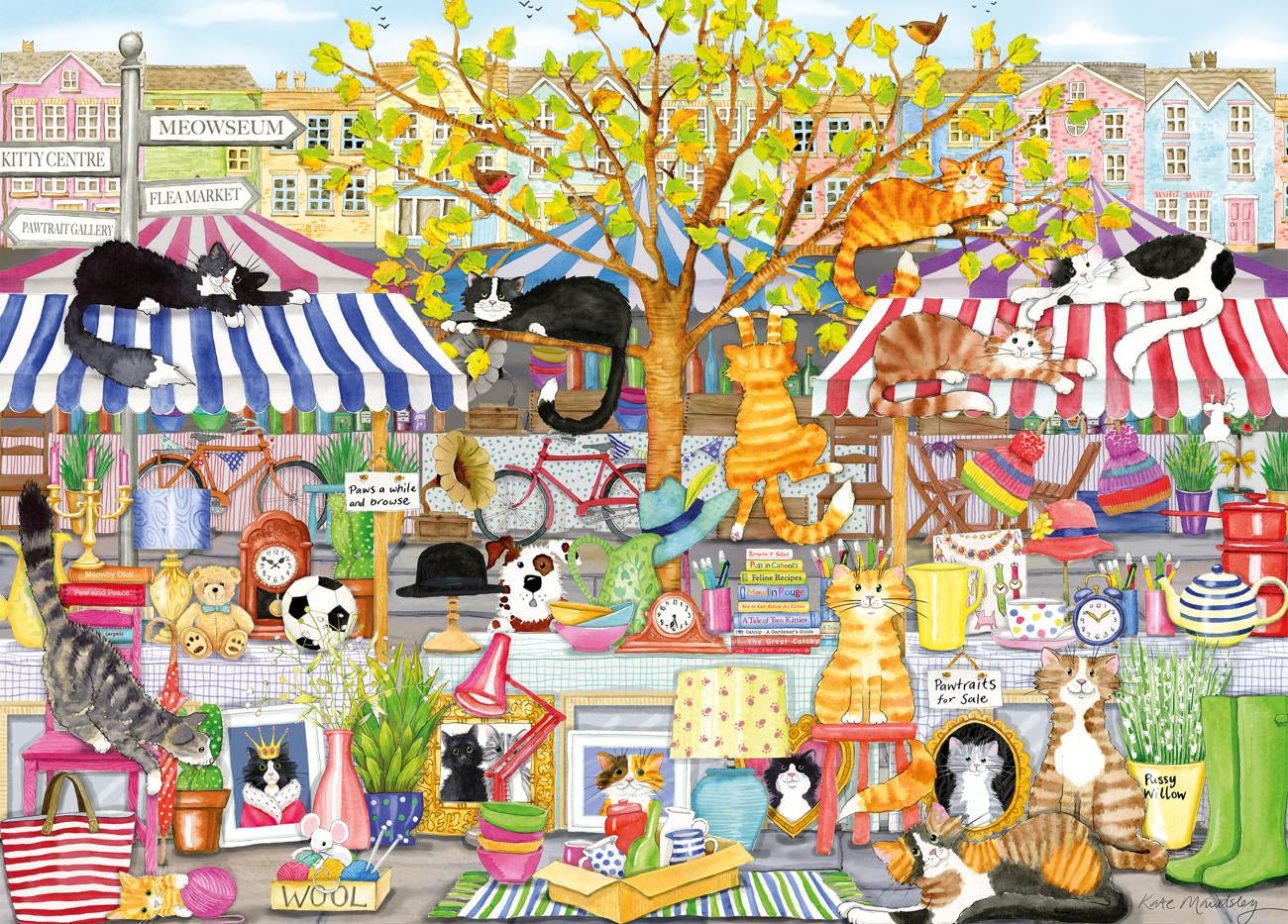 Flea Market Moggies 1000 Piece Jigsaw Puzzle