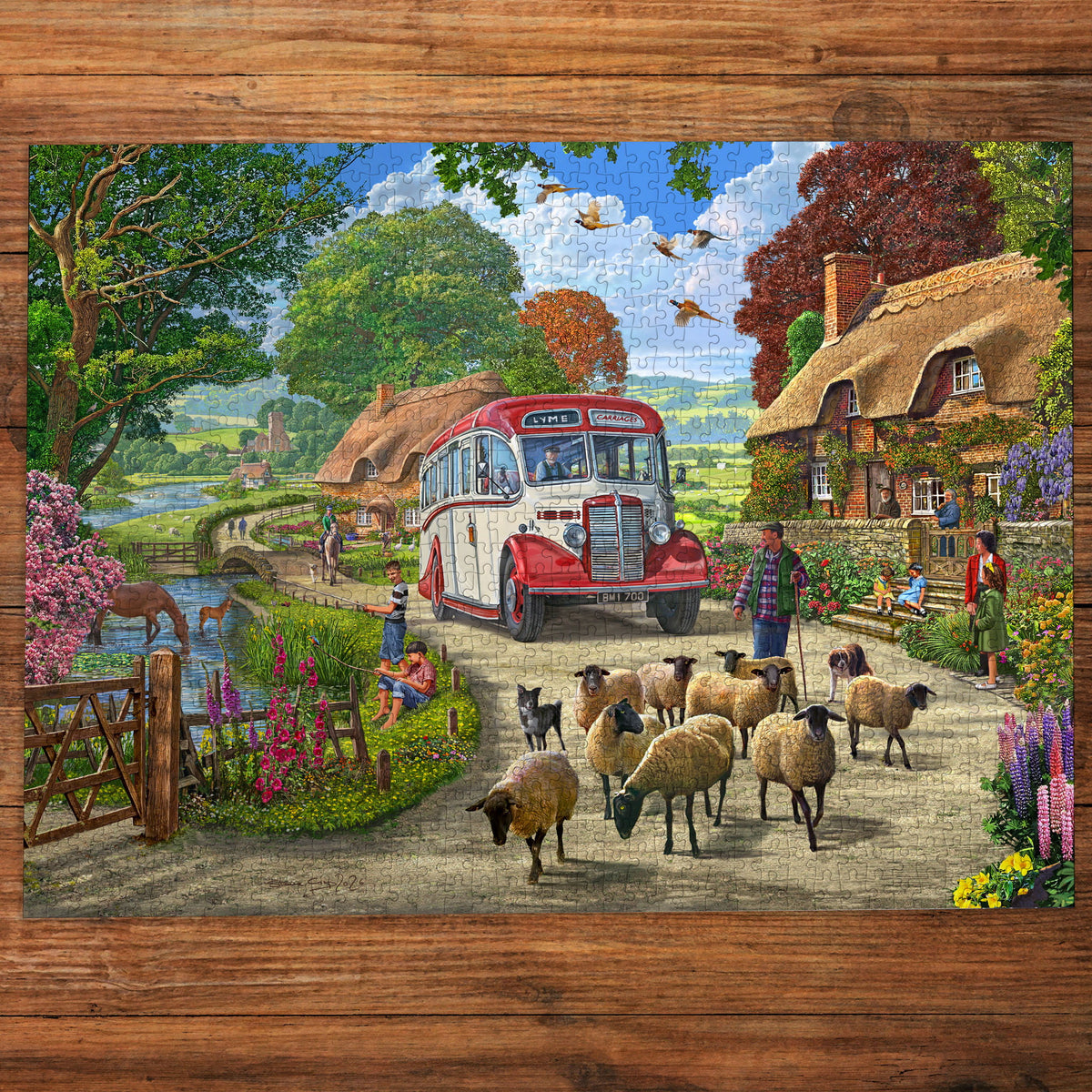 Touring the Countryside 1000 Piece Jigsaw Puzzle