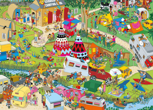 Jokesaws: Campsite Capers 1000 Piece Jigsaw Puzzle
