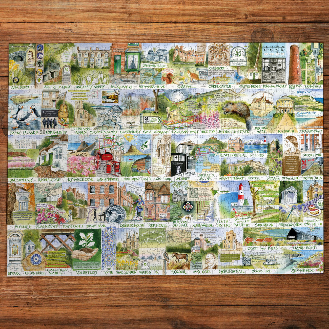 National Trust: Landmarks & Landscapes 1000 Piece Jigsaw Puzzle