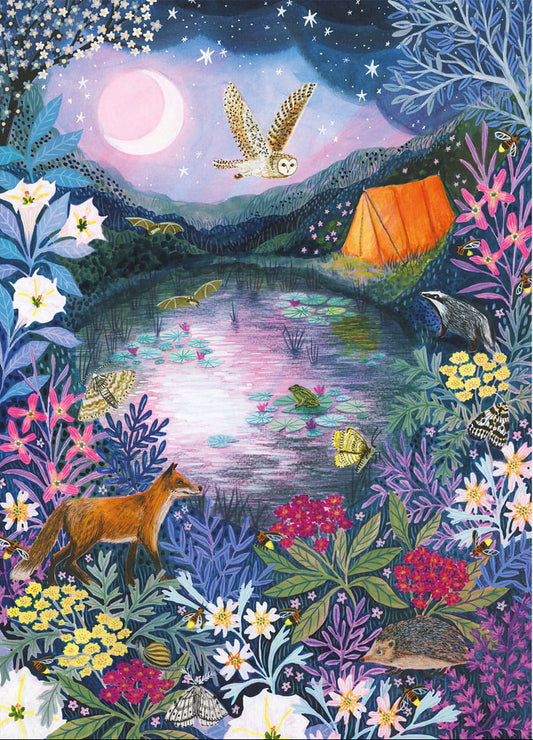 Nighttime At The Lake 1000 Piece Jigsaw Puzzle