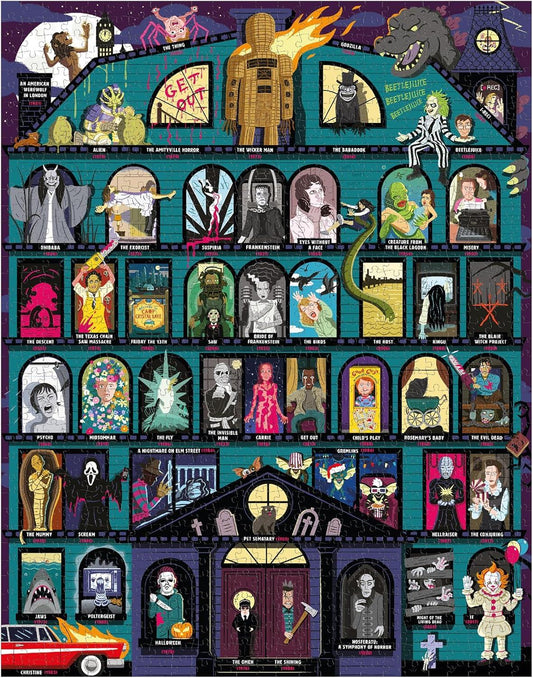 50 Must-Watch Scary Movies Bucket List 1000 Piece Jigsaw Puzzle