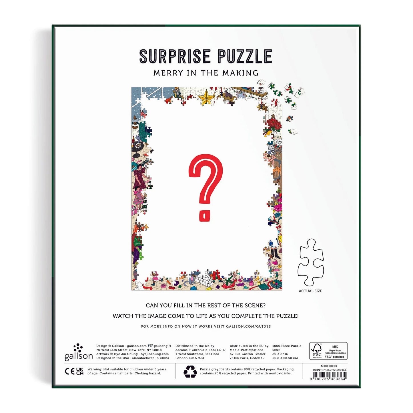 Merry In the Making 1000 Piece Surprise Jigsaw Puzzle