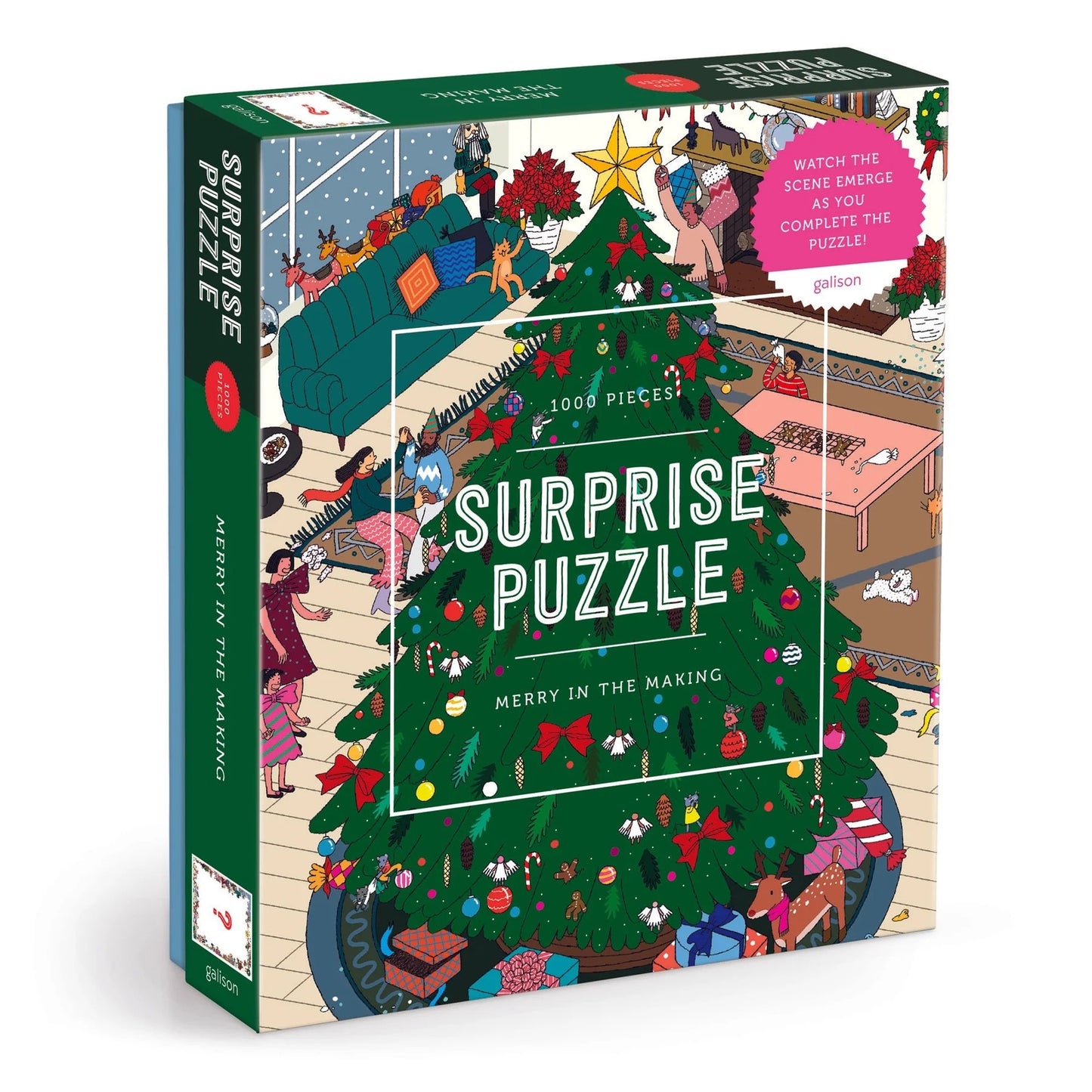 Merry In the Making 1000 Piece Surprise Jigsaw Puzzle