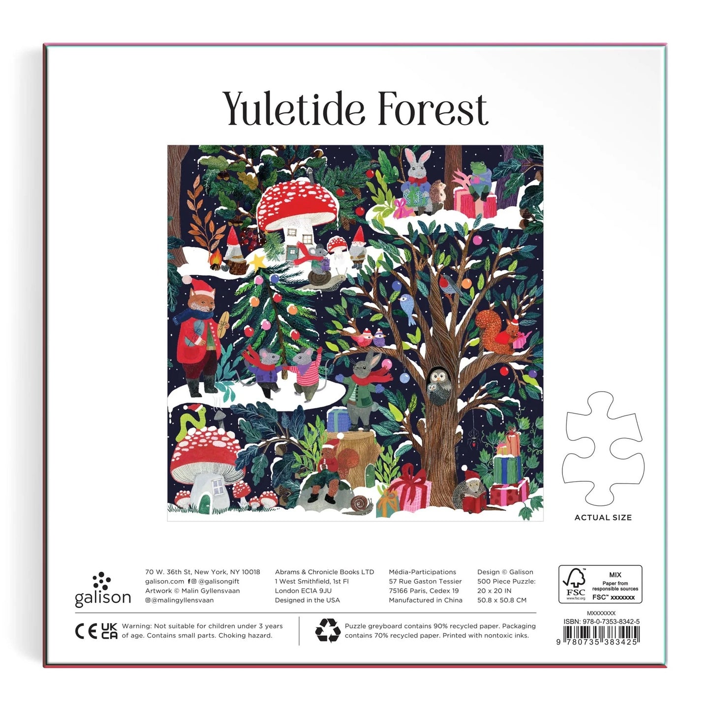 Yuletide Forest 500 Piece Jigsaw Puzzle