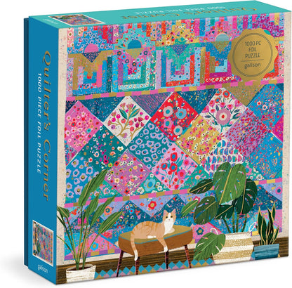 Victoria Ball Quilter's Corner 1000 Piece Foil Puzzle