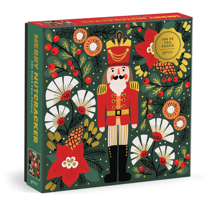 Merry Nutcracker 500 Piece Foil Jigsaw Puzzle