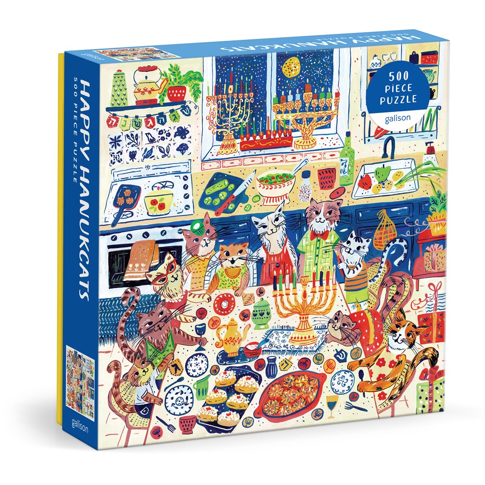 Happy Hanucats 500 Piece Jigsaw Puzzle