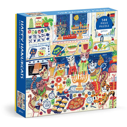 Happy Hanucats 500 Piece Jigsaw Puzzle