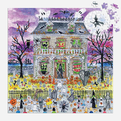 Michael Storrings Haunted House 500 Piece Glow in the Dark Jigsaw Puzzle