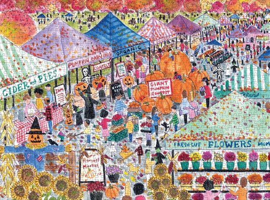 Michael Storrings Harvest Market 1000 Piece Jigsaw Puzzle