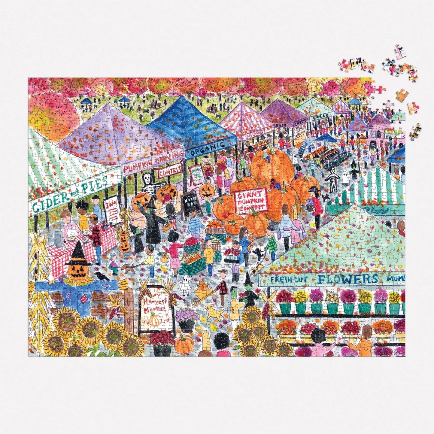 Michael Storrings Harvest Market 1000 Piece Jigsaw Puzzle