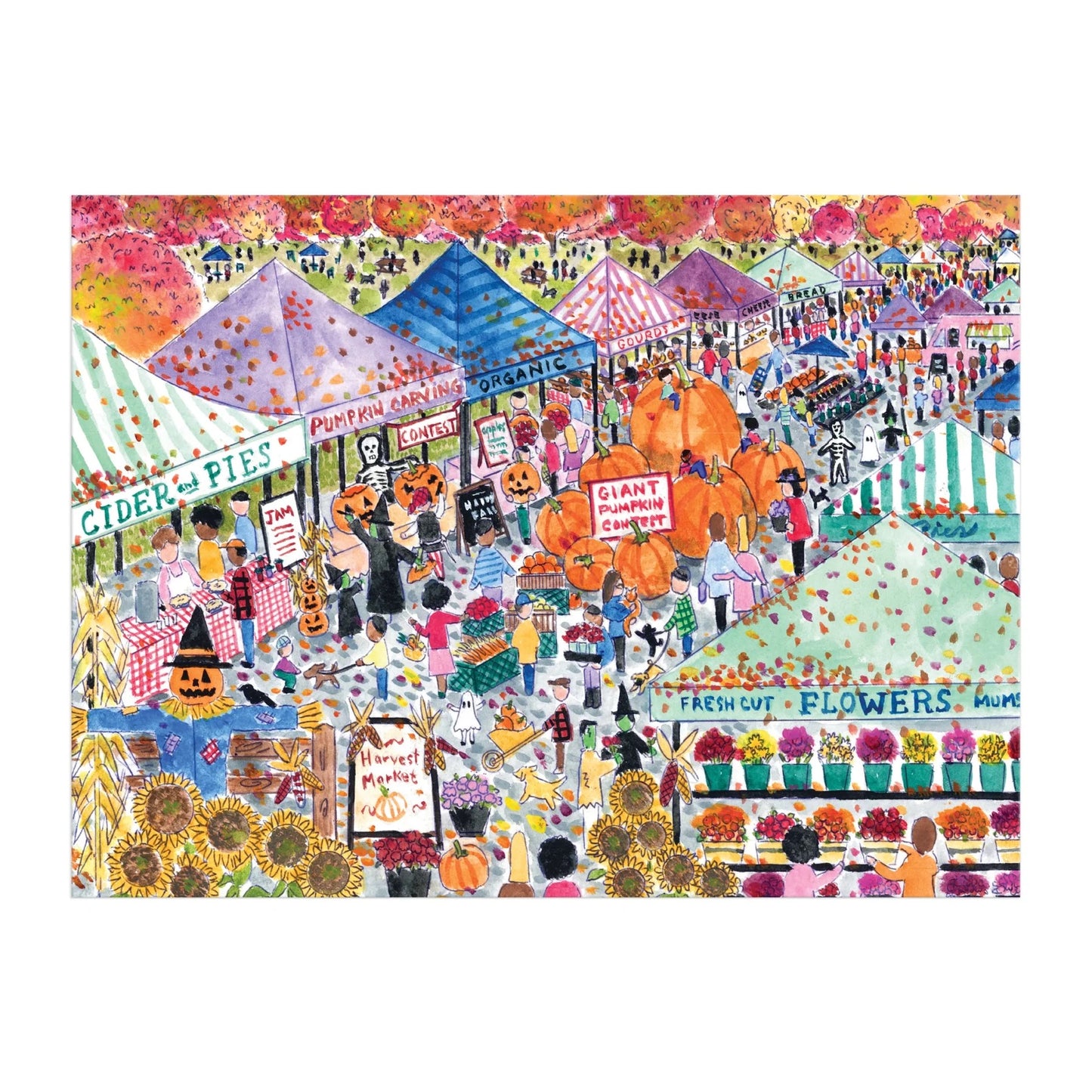 Michael Storrings Harvest Market 1000 Piece Jigsaw Puzzle