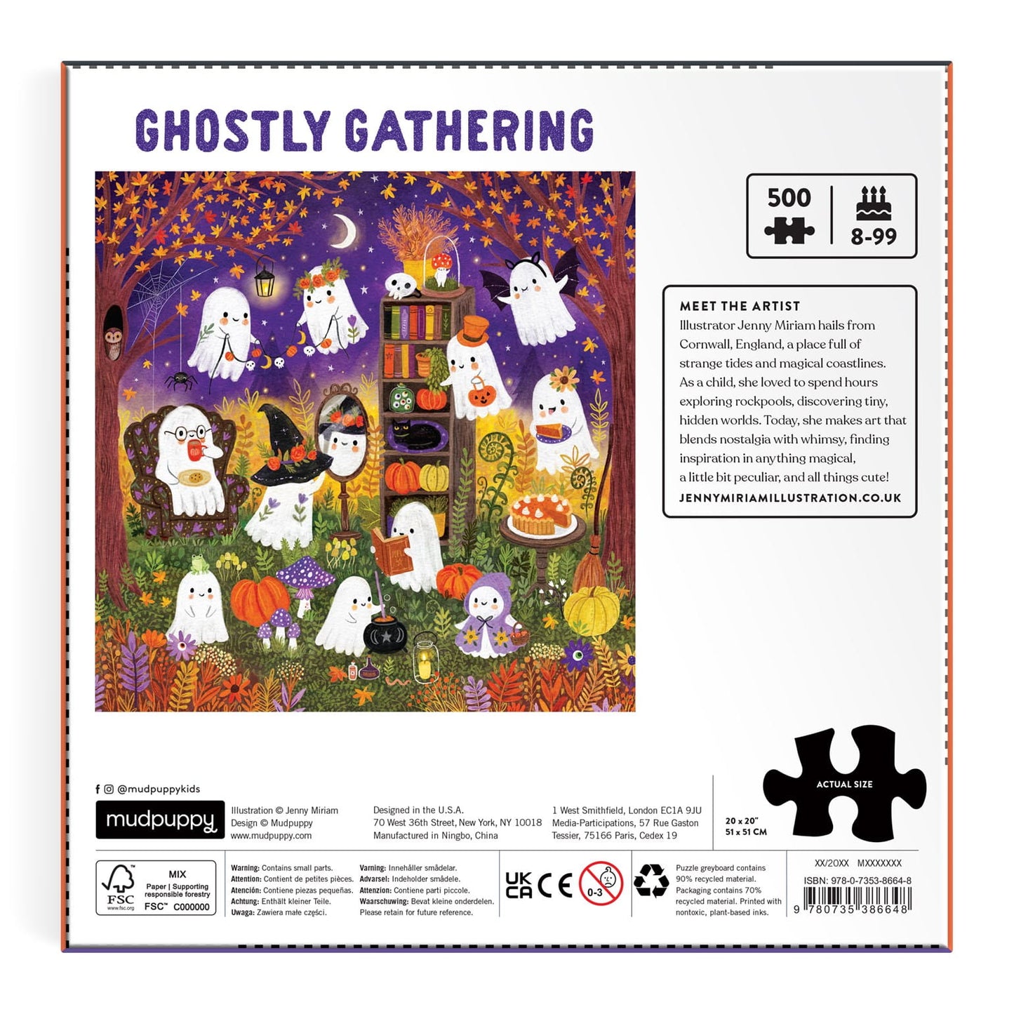Ghostly Gathering 500 Piece Family Jigsaw Puzzle