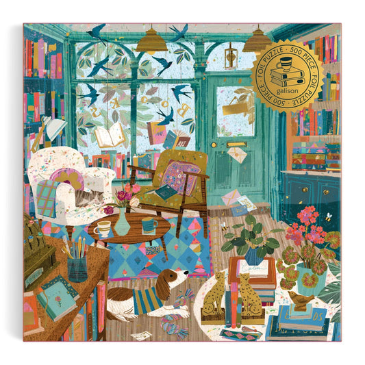 Bookshop Afterrnoon 500 Piece Foil Jigsaw Puzzle