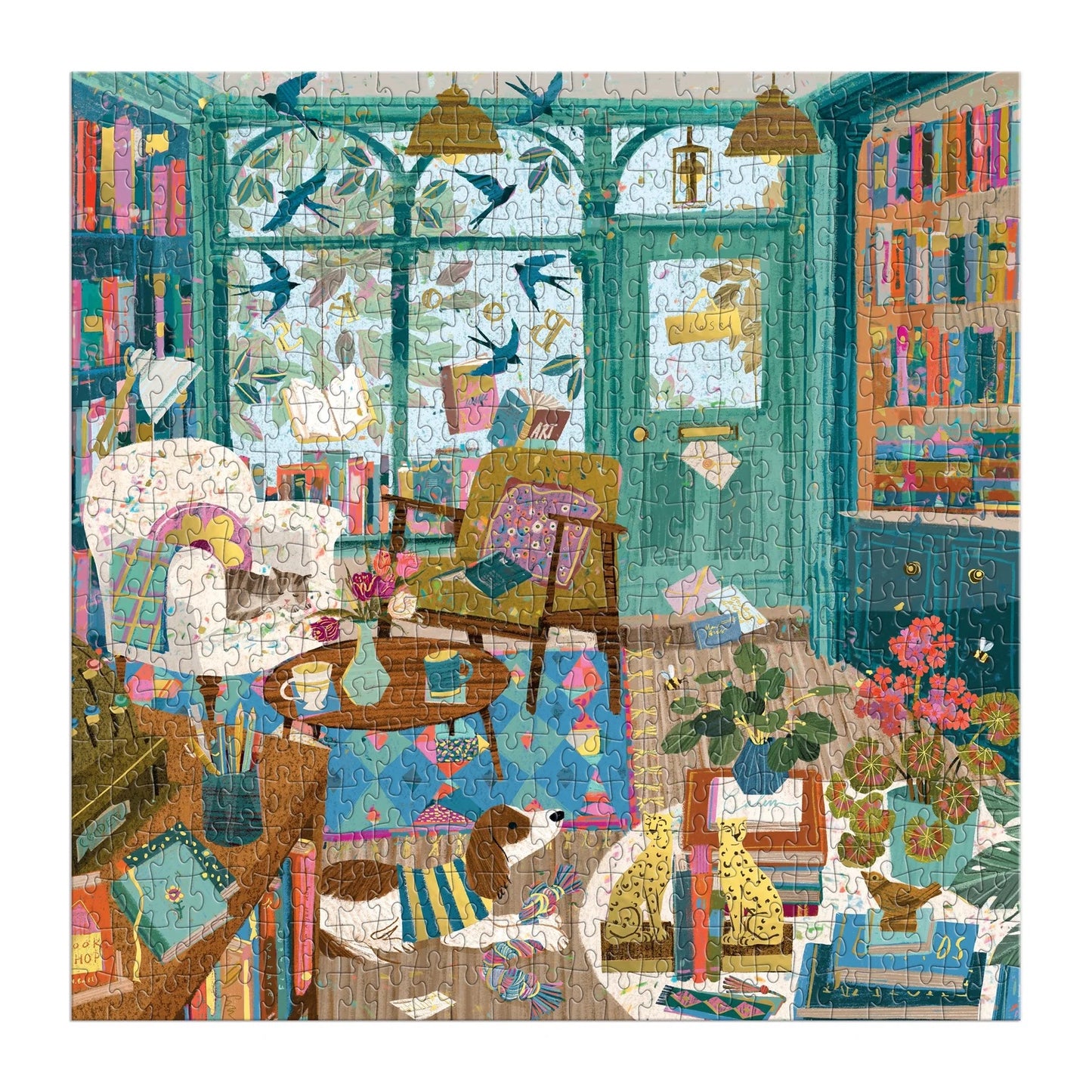 Bookshop Afterrnoon 500 Piece Foil Jigsaw Puzzle