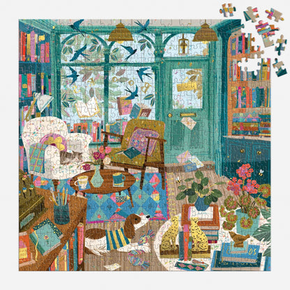 Bookshop Afterrnoon 500 Piece Foil Jigsaw Puzzle